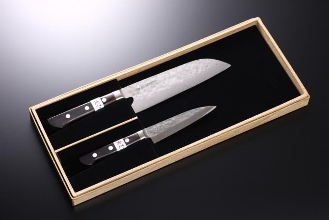 幻の名刀「三徳」セット 三徳包丁180mm+ペティナイフ120mm+キッチン鋏+専用ラッピング