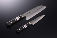幻の名刀「三徳」セット 三徳包丁180mm+ペティナイフ120mm+キッチン鋏+専用ラッピング