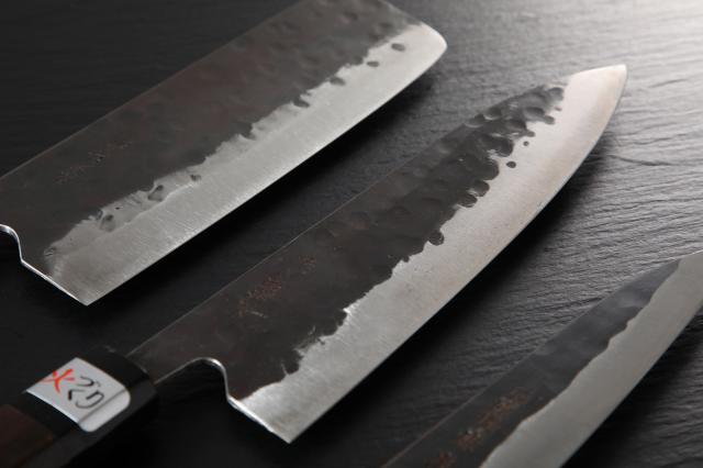 牛刀包丁 伝家の宝刀 黒檀柄 3本セット